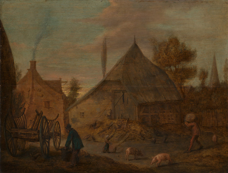 La cour de ferme - Adriaen Brouwer