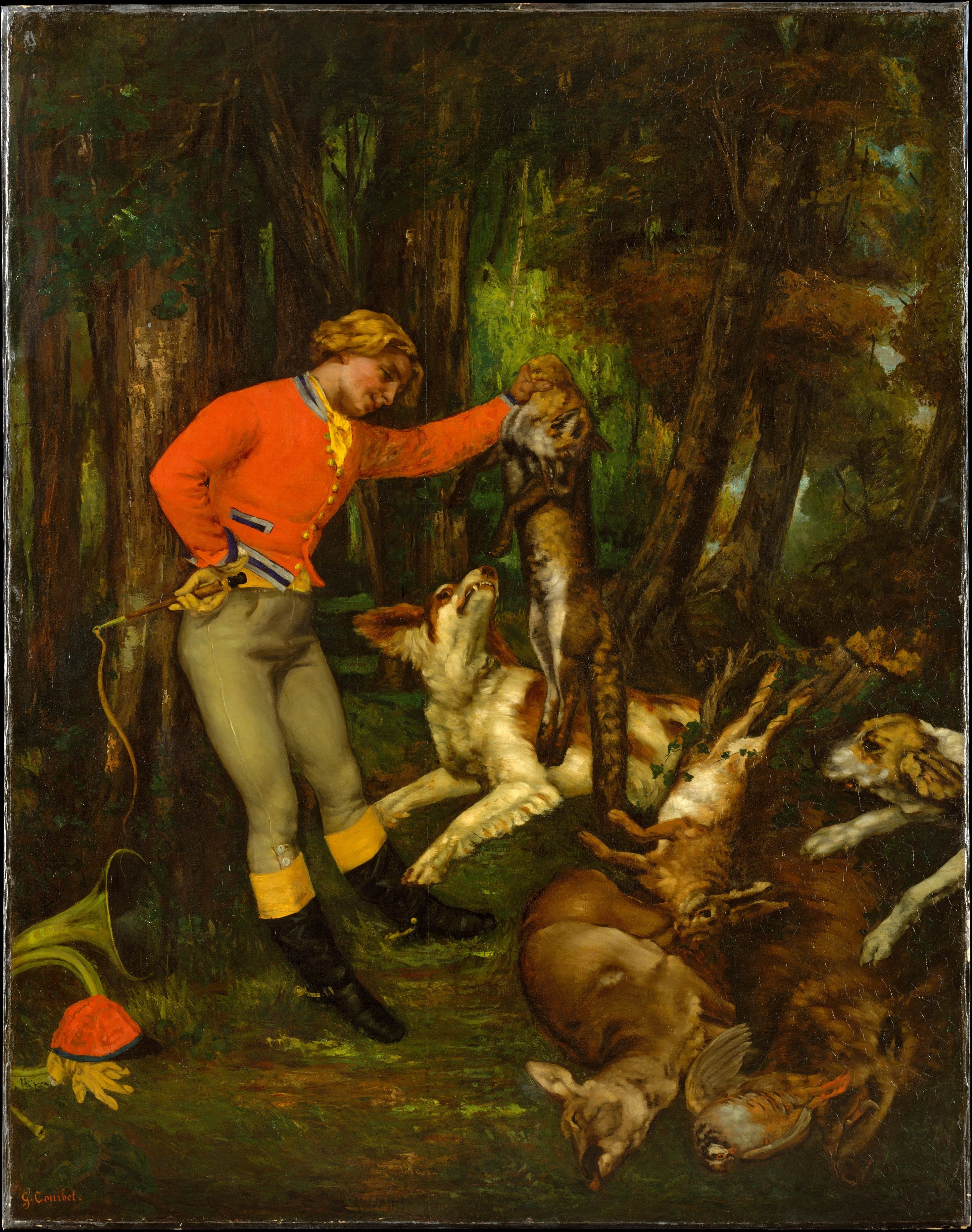 Après la chasse - Gustave Courbet - Alpha Reproduction