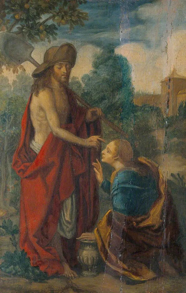 Der Christus und Maria Magdalena (Noli me Tangere) - Albrecht Dürer