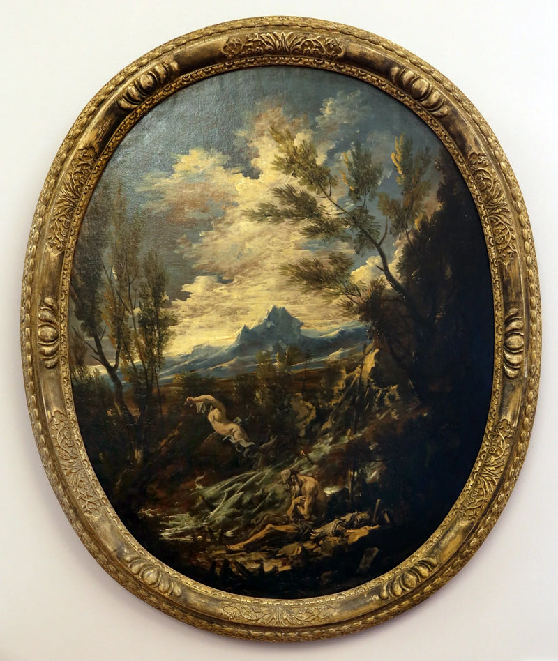 Paysage avec saint Antoine le Grand - Alessandro Magnasco
