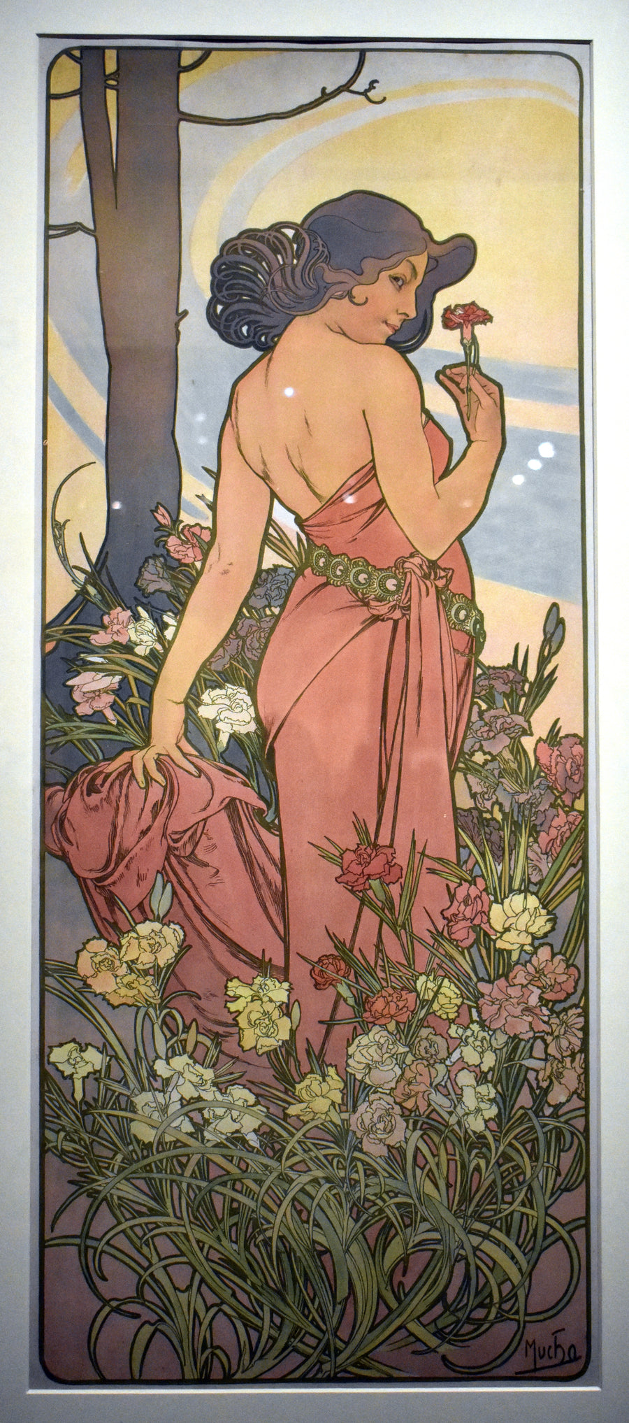 Les Fleurs : l’Œillet - Alphonse Mucha