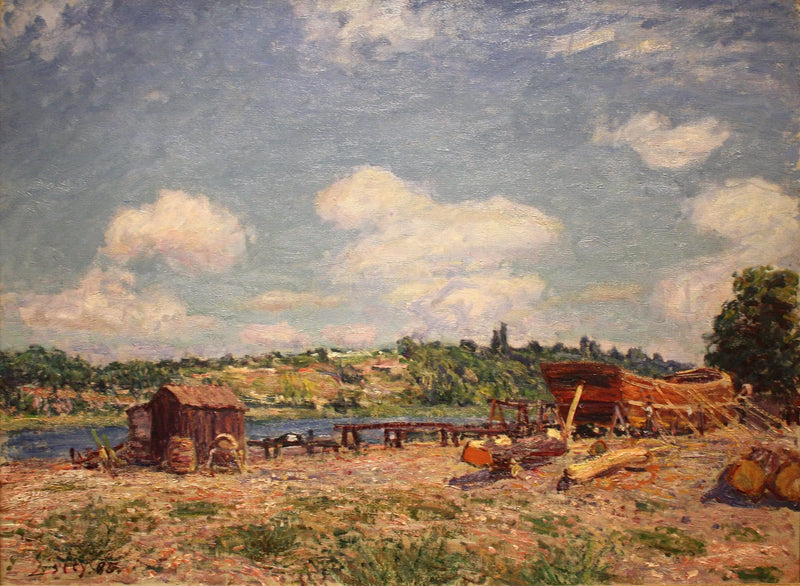 Werft in Saint-Mammès - Alfred Sisley