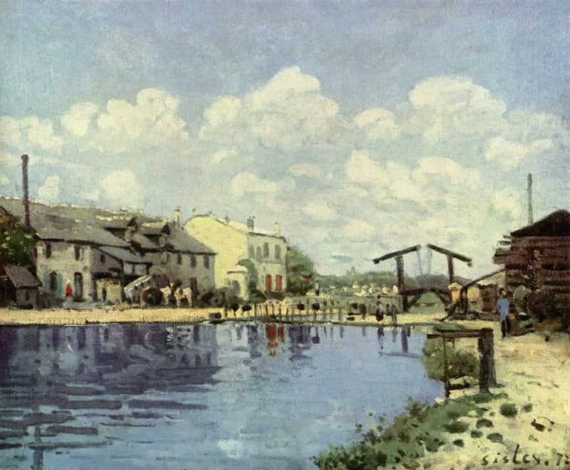 Der Canal Saint-Martin - Alfred Sisley