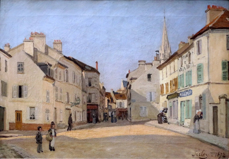 Straße der Chaussée in Argenteuil - Alfred Sisley
