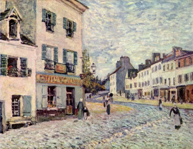 Eine Straße in Marly - Alfred Sisley