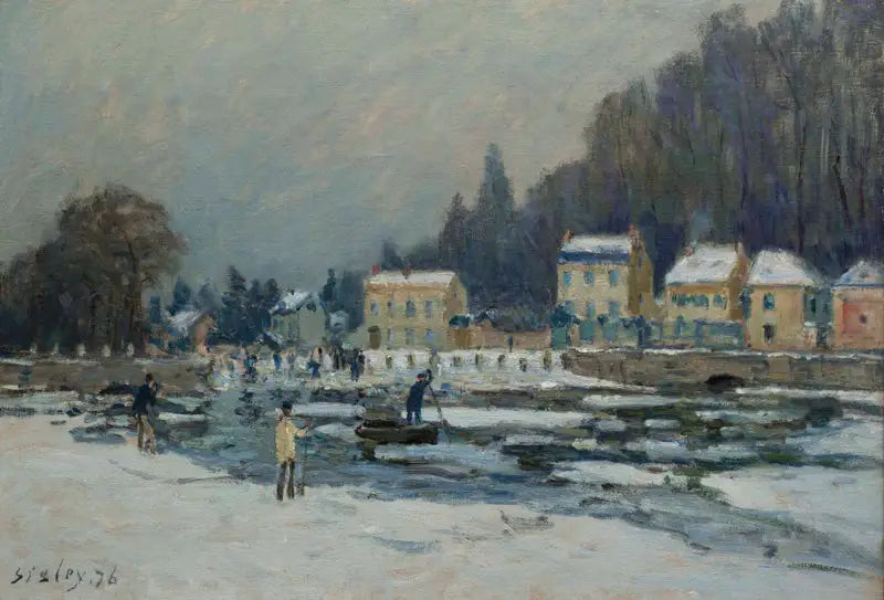 Die Niederlage der Seine in Port-Marly - Alfred Sisley