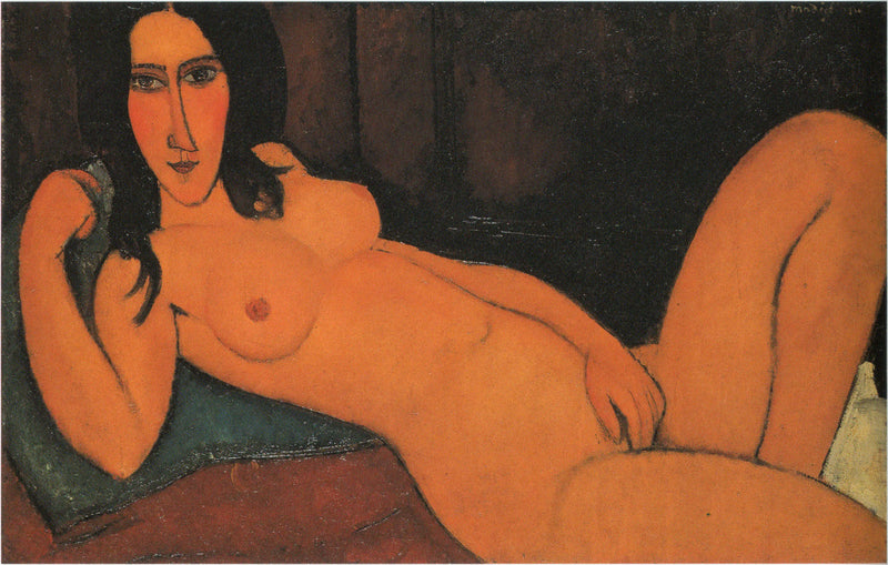 Nackte Frau mit offenen Haaren - Amedeo Modigliani