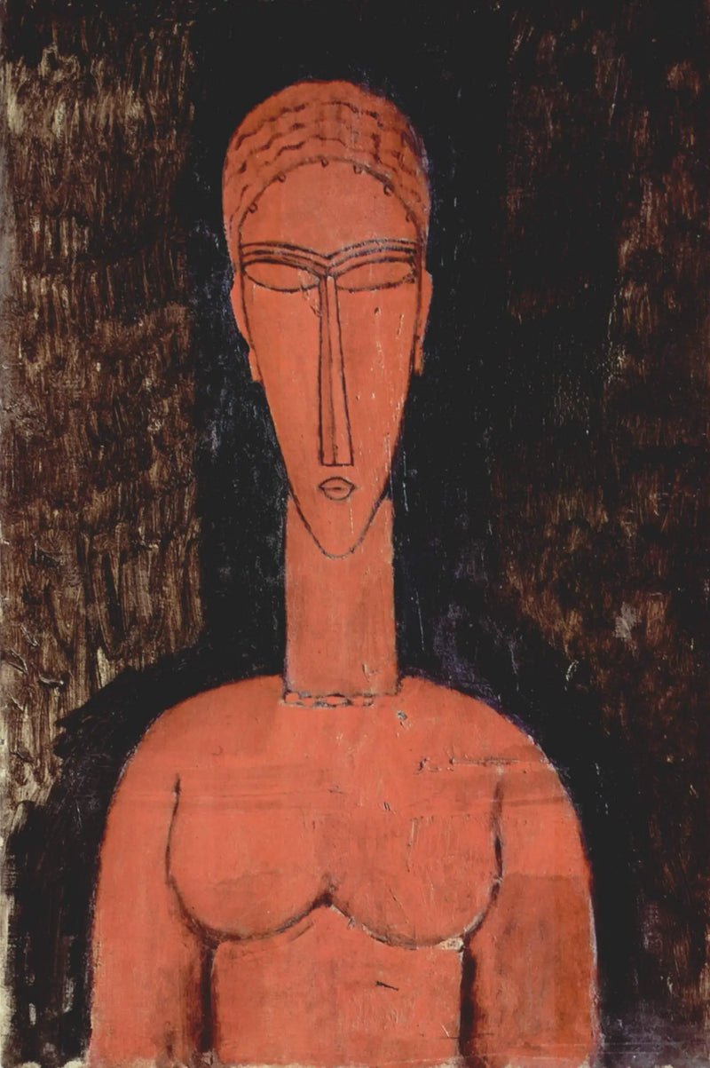 Der große rote Büste - Amedeo Modigliani