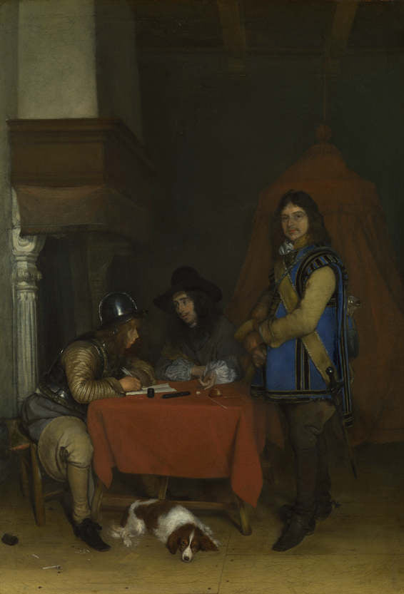Officier dictant une lettre - Gerard ter Borch