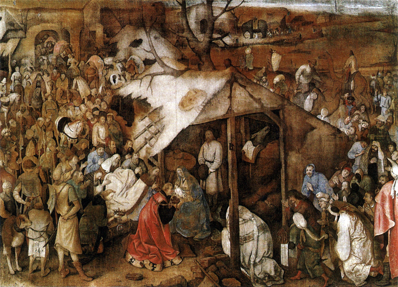 Die Anbetung der Magier - Pieter Brueghel der Ältere