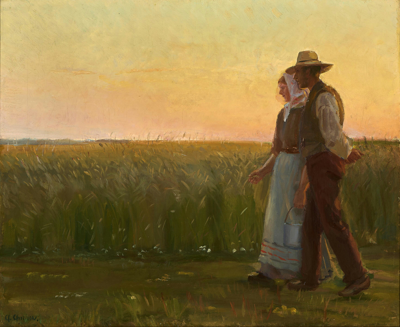 Ein Junge und ein Mädchen. – Anna Ancher