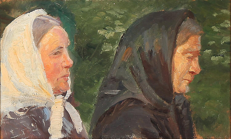 Zwei Frauen aus Skagen. -Anna Ancher