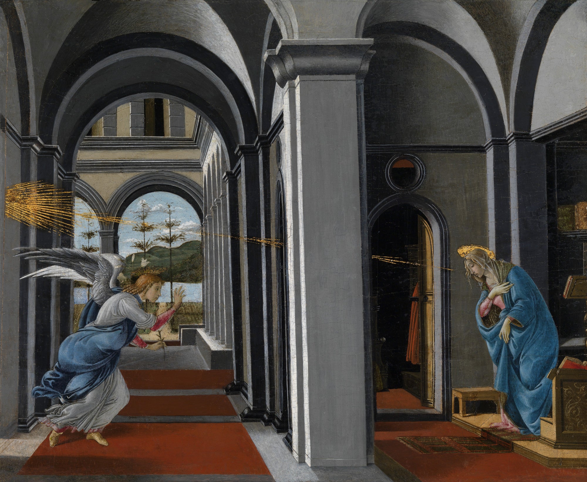 Die Verkündigung der florentinischen Kirche San Barnaba - Sandro Botticelli