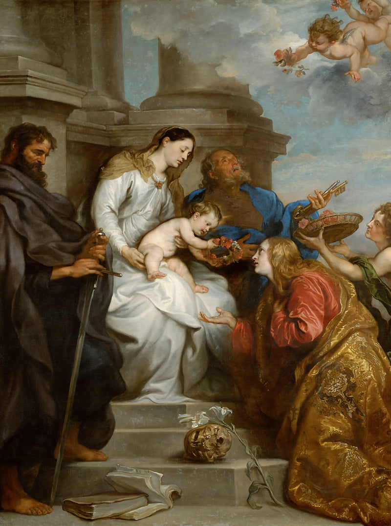 Krönung der heiligen Rosalie - Antoine van Dyck
