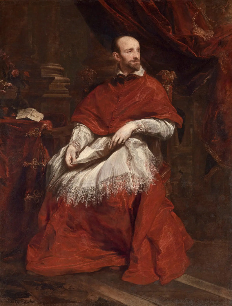Portrait des Kardinals Guido Bentivoglio - Antoine van Dyck