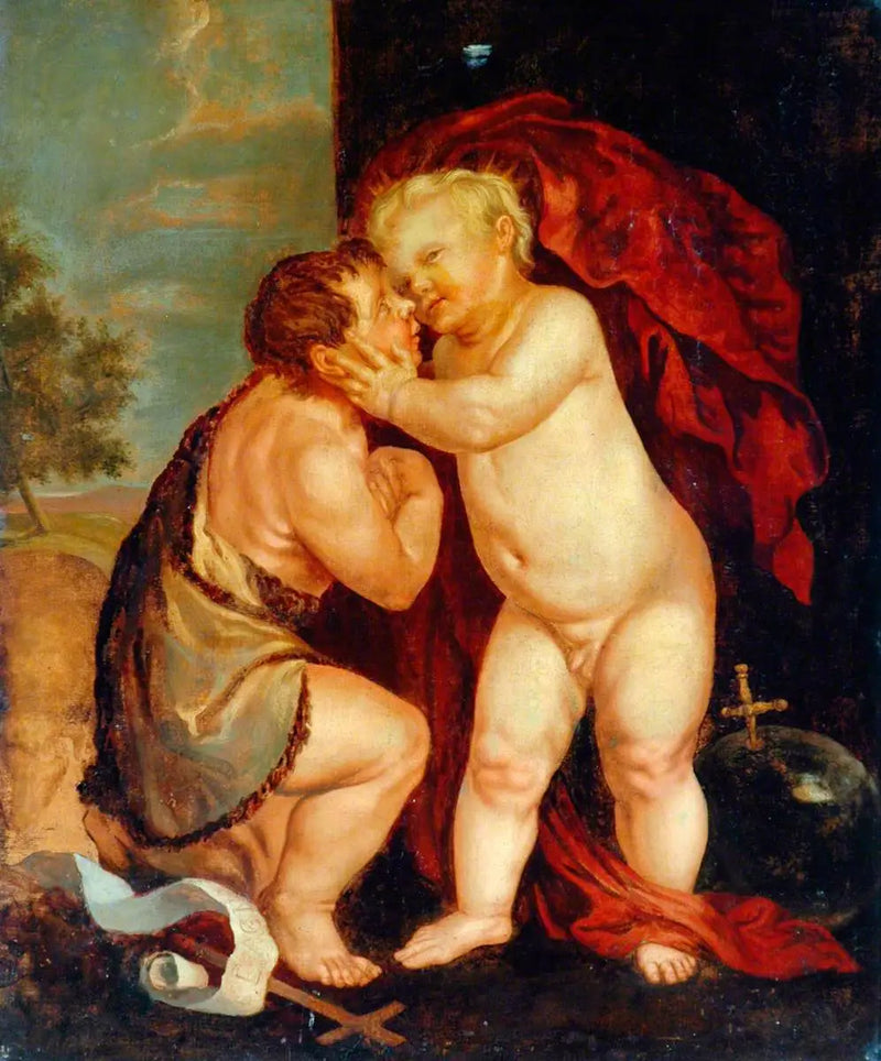 Das Jesuskind und Johannes der Täufer - Antoine van Dyck