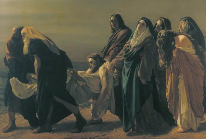 Die Grablegung - Antonio Ciseri