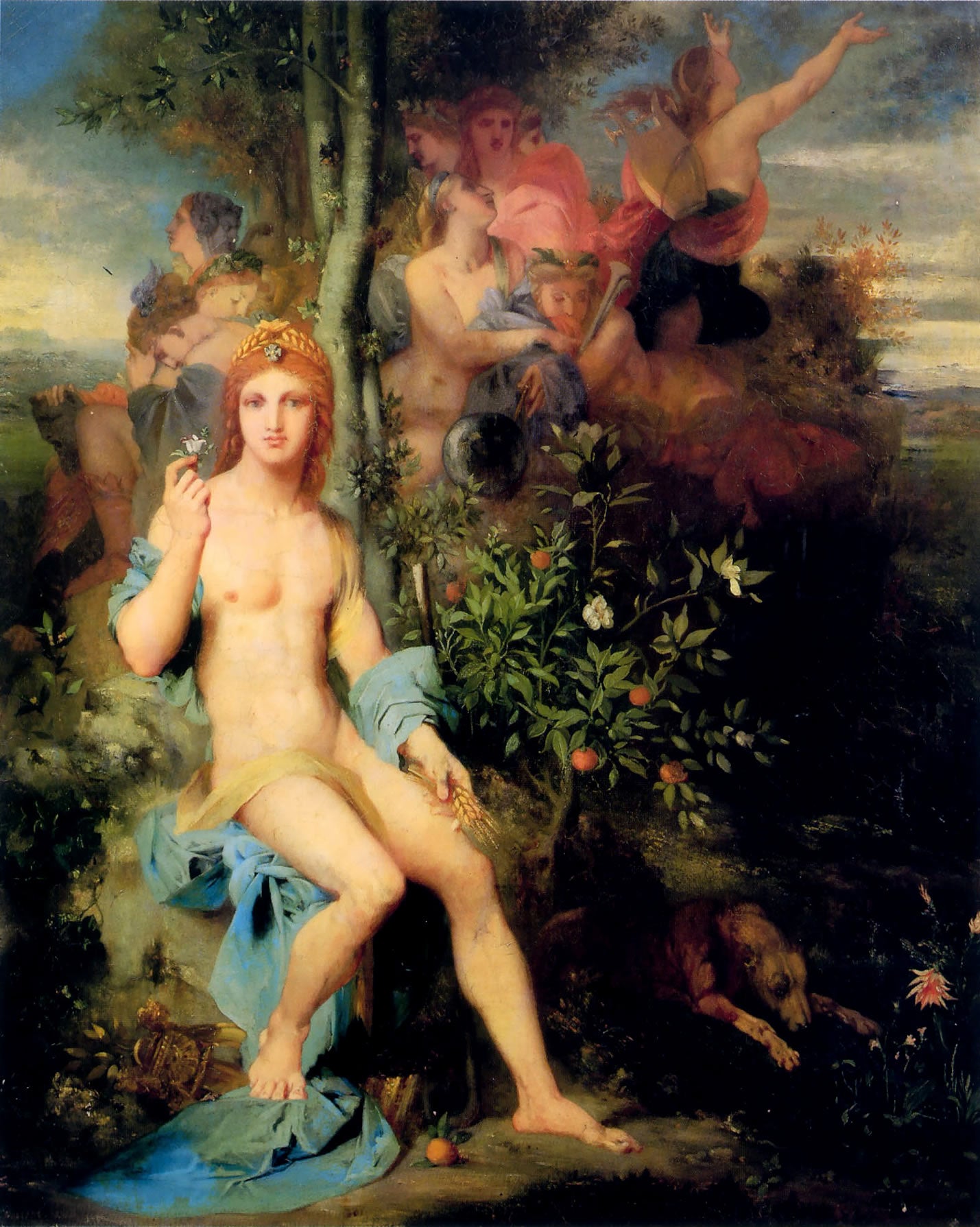 Apollon und die Neun Musen - Gustave Moreau