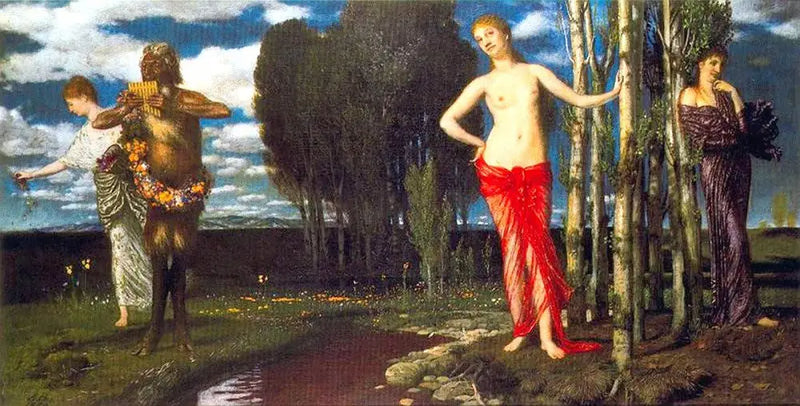 Frühlingserwachen - Arnold Böcklin