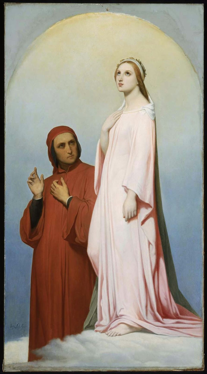 Dante und Beatrice - Ary Scheffer