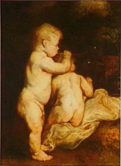Deux enfants soufflant des bulles vers 1617 - Antoine van Dyck - Alpha Reproduction