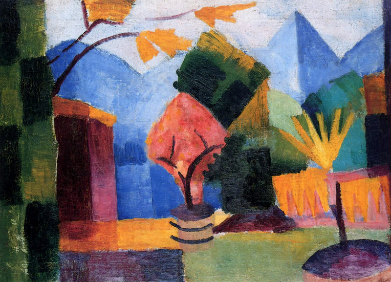 Garten am Thuner See von August Macke - August Macke