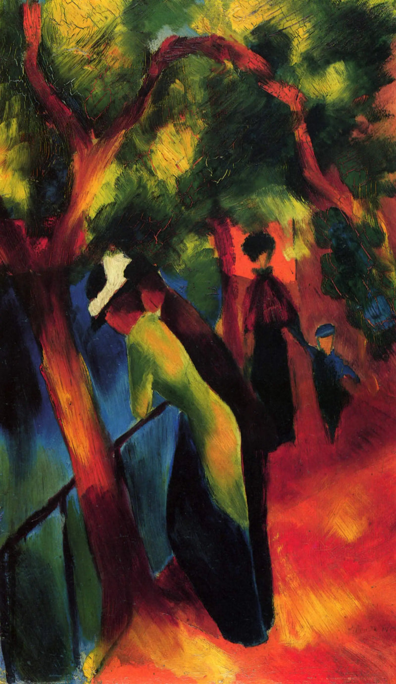 Sonniger Spaziergang - August Macke