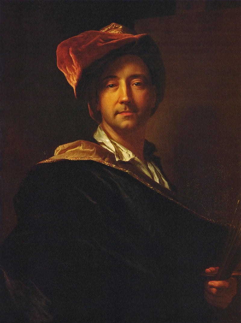 Selbstporträt mit Turban - Hyacinthe Rigaud