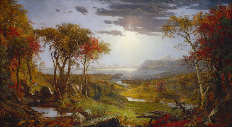 Herbst - Sur la rivière Hudson - Jasper Francis Cropsey