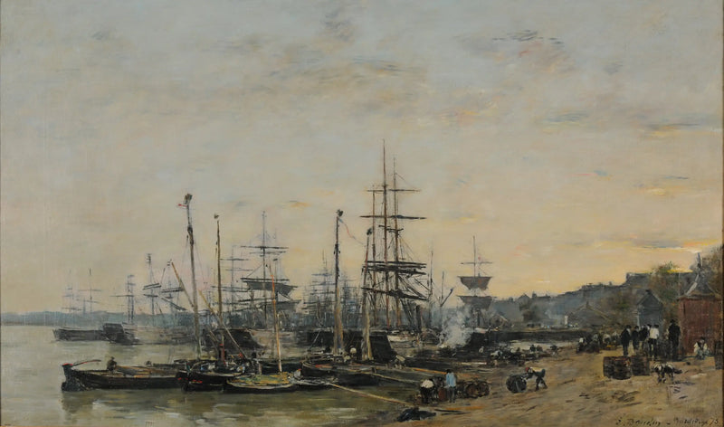 Der Hafen von Bordeaux, gesehen vom Quai des Chartrons - Eugène Boudin