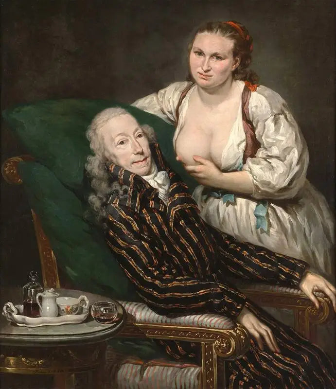 Le comte Franz de Paula Graf von Hartig et son épouse Eleanore en tant que Caritas Romana - Barbara Krafft - Alpha