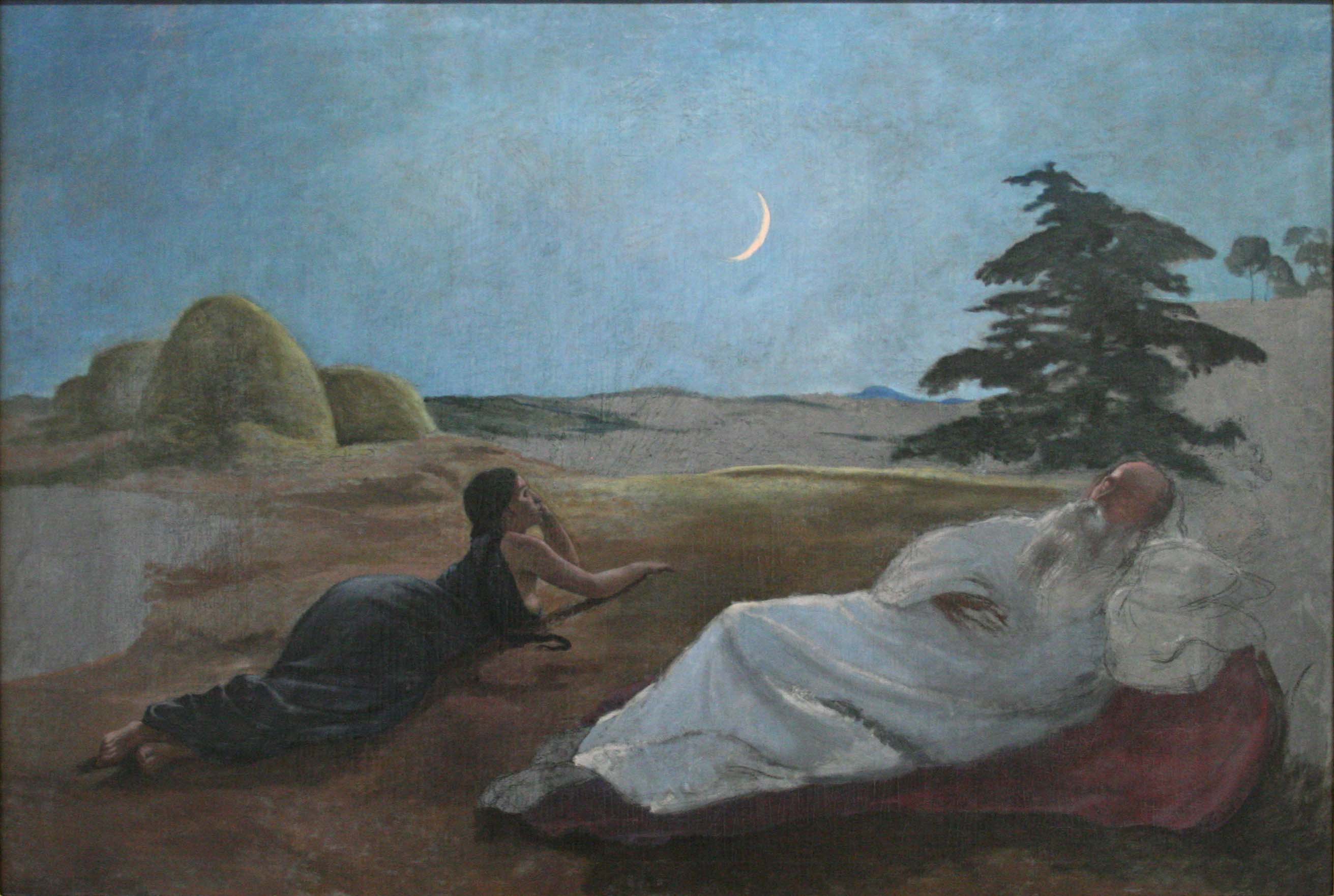 Reproduction du tableau « Ruth et Booz - Frédéric Bazille » par Alpha Reproduction en peinture à l’huile