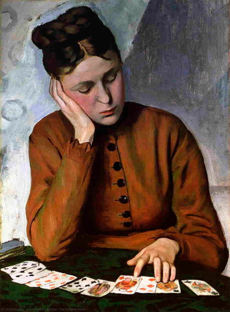 Die Kartenlegerin - Frédéric Bazille