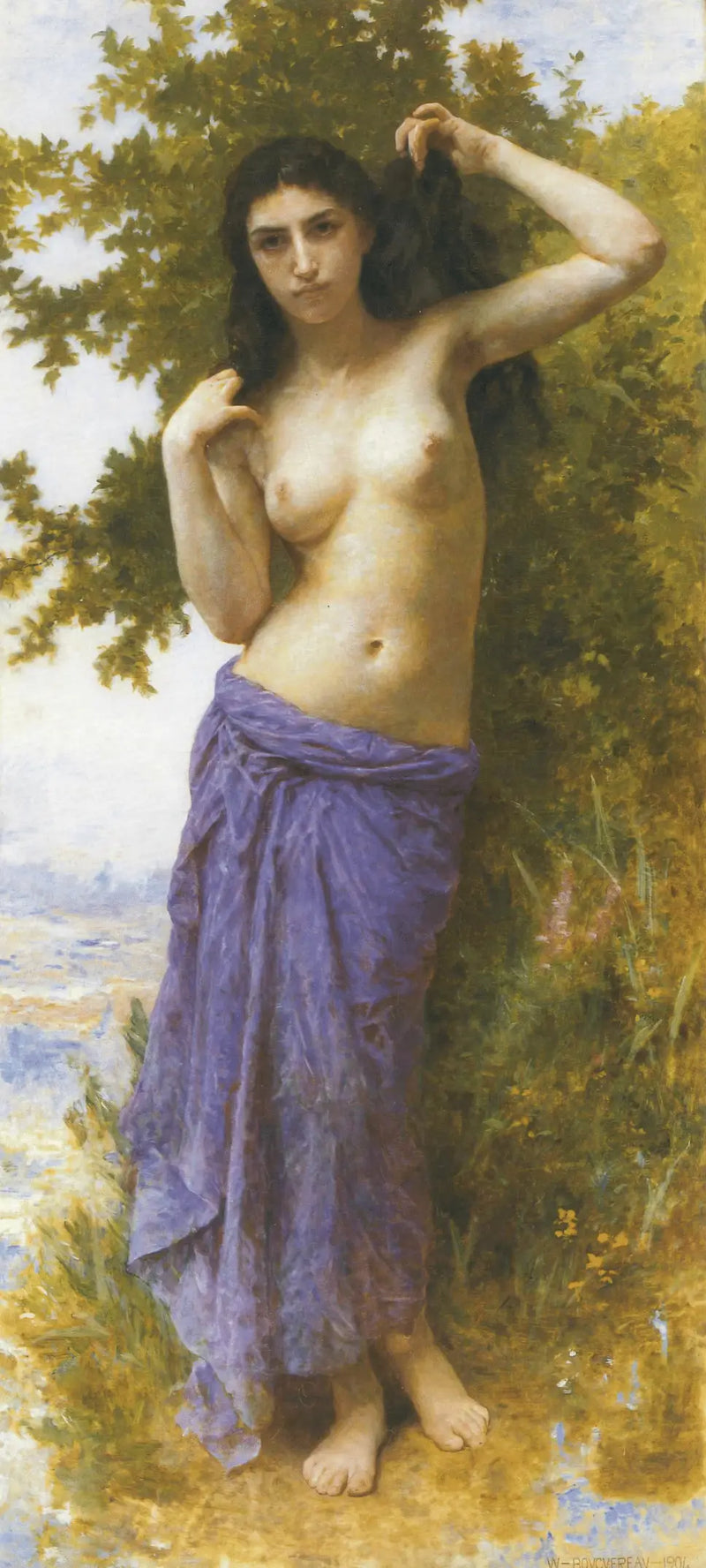 Romanische Schönheit - Bouguereau