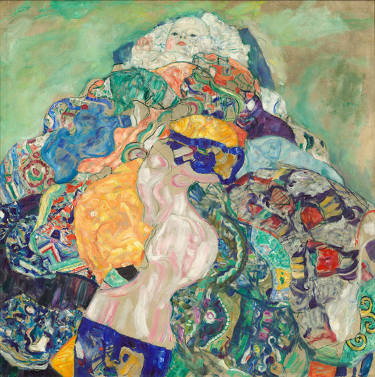 👶🎨 Baby in der Wiege – Gustav Klimt (1917–1918)