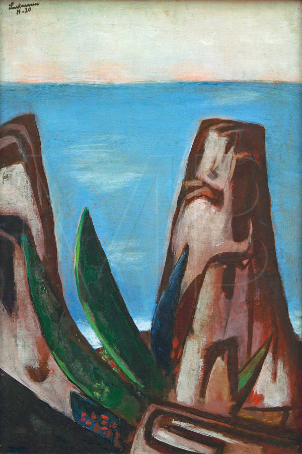 Seascape (Côte d’Azur) / Rocks by the Sea - Max Beckmann