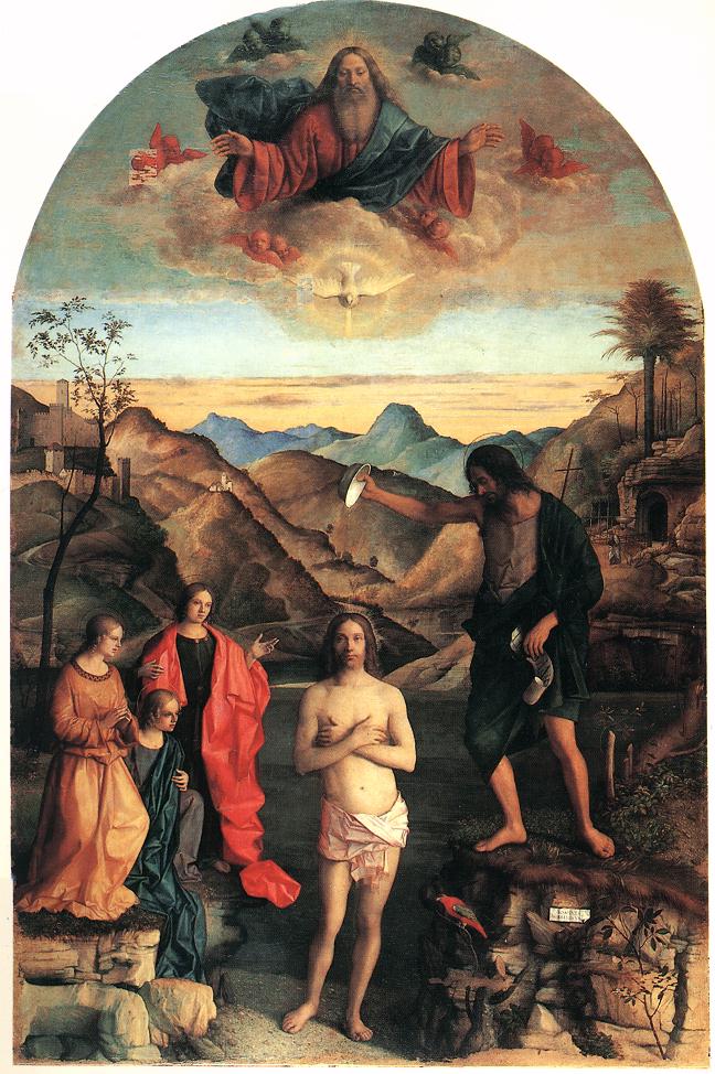 Die Taufe Christi - Giovanni Bellini