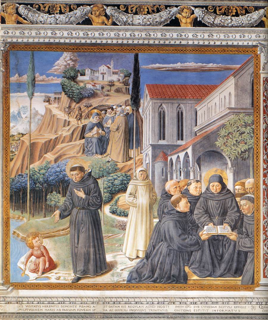 La parabole de la Sainte Trinité (scène 12 mur sud) - Benozzo Gozzoli - Alpha Reproduction