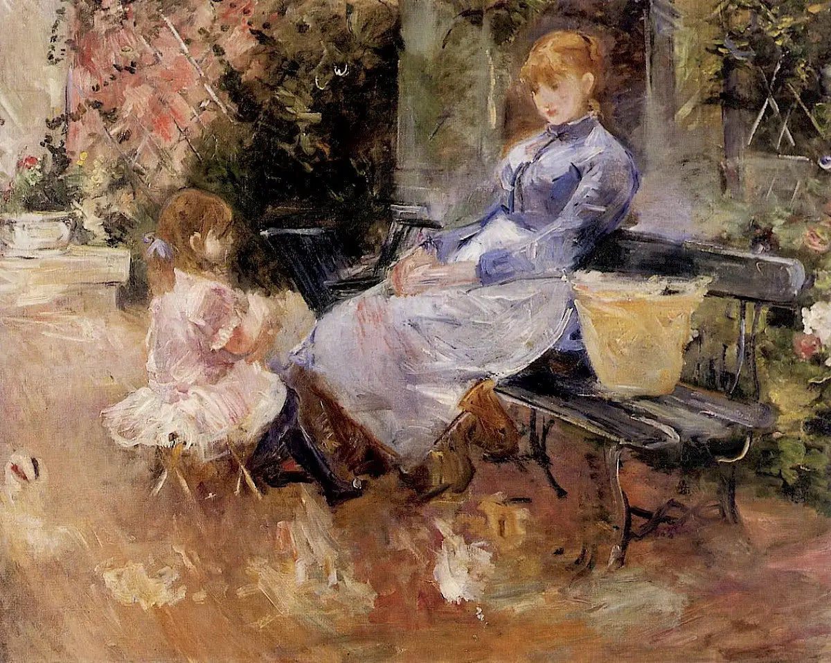 Reproduction du tableau « La fable - Berthe Morisot » par Alpha Reproduction en peinture à l’huile