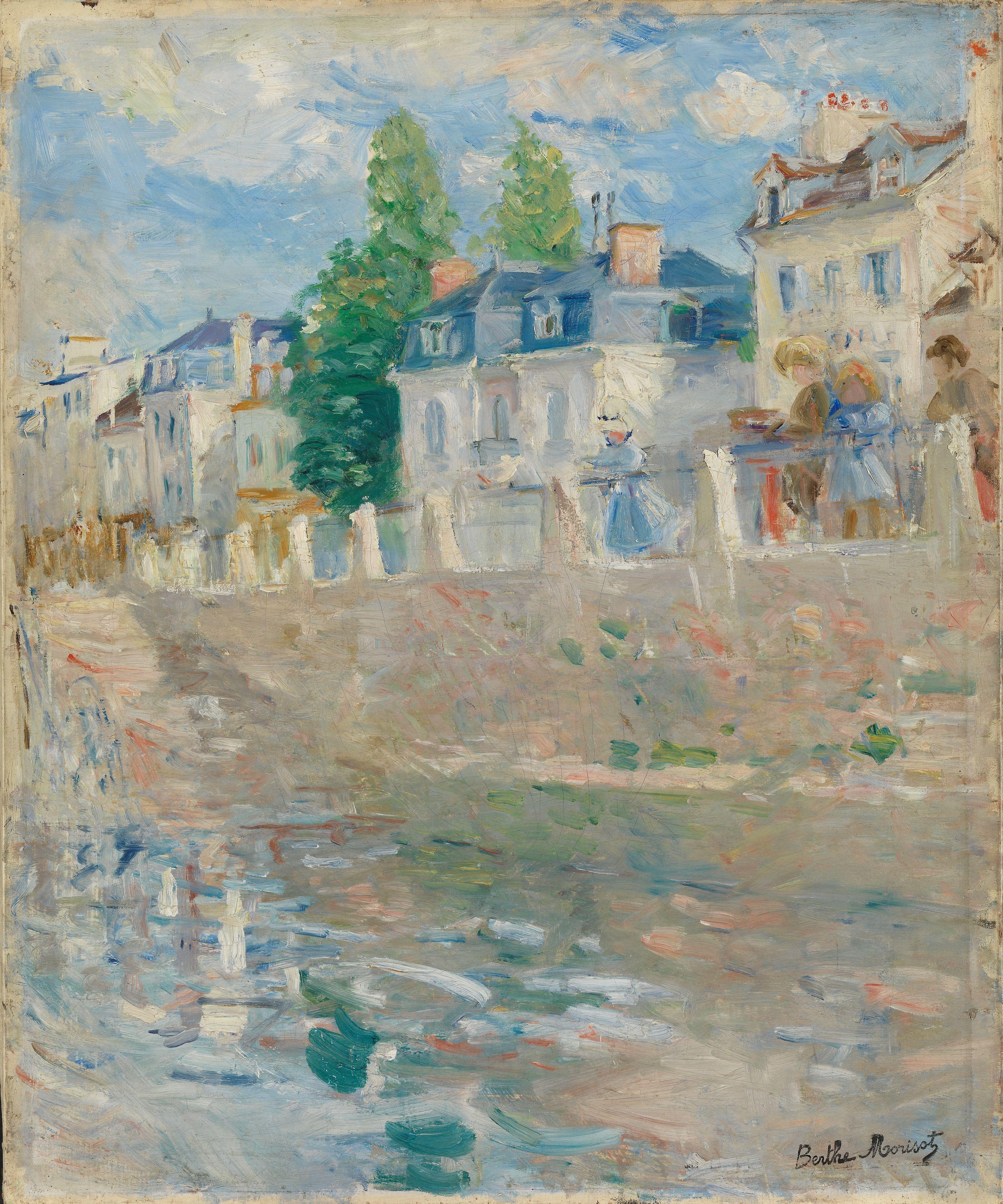 Reproduction du tableau « Bords de Seine - Berthe Morisot » par Alpha Reproduction en peinture à l’huile