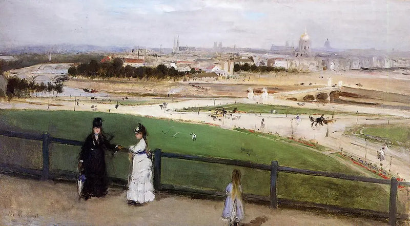 Blick auf Paris von den Höhen des Trocadéro - Berthe Morisot