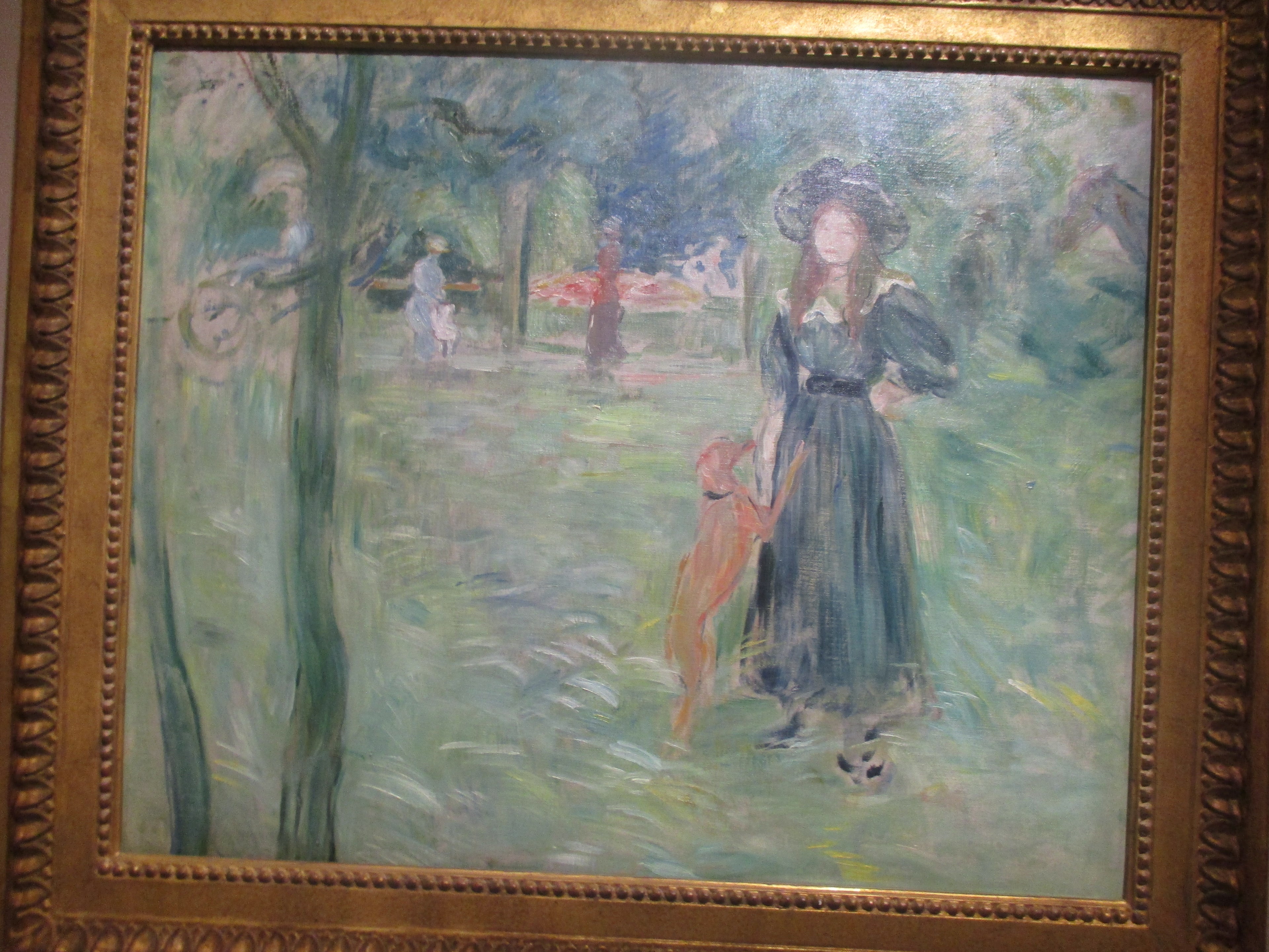 Reproduction du tableau « Bois de Boulogne - Berthe Morisot » par Alpha Reproduction en peinture à l’huile