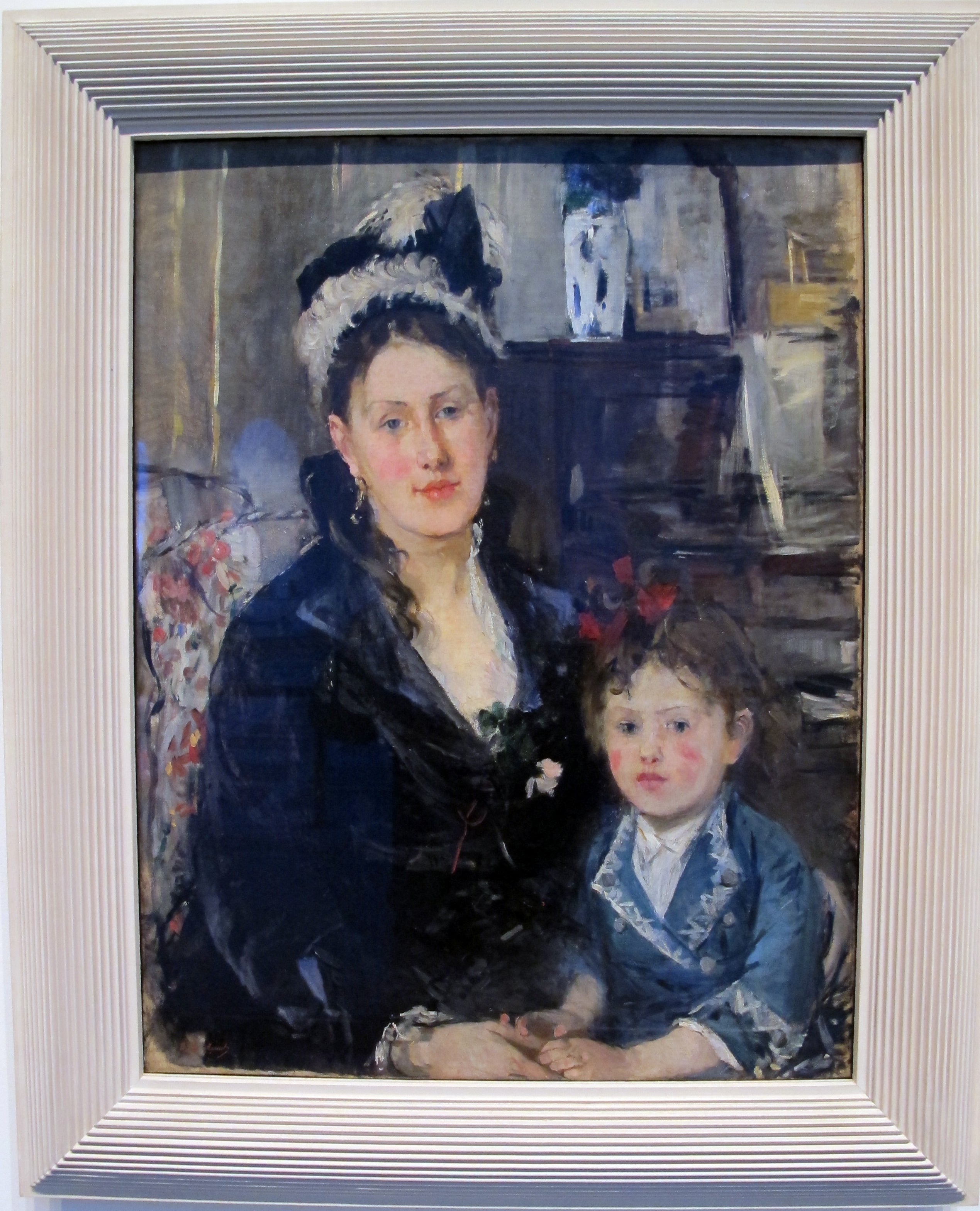 Reproduction du tableau « Portrait de Madame Boursier et de sa fille - Berthe Morisot » par Alpha Reproduction en peinture à l’huile