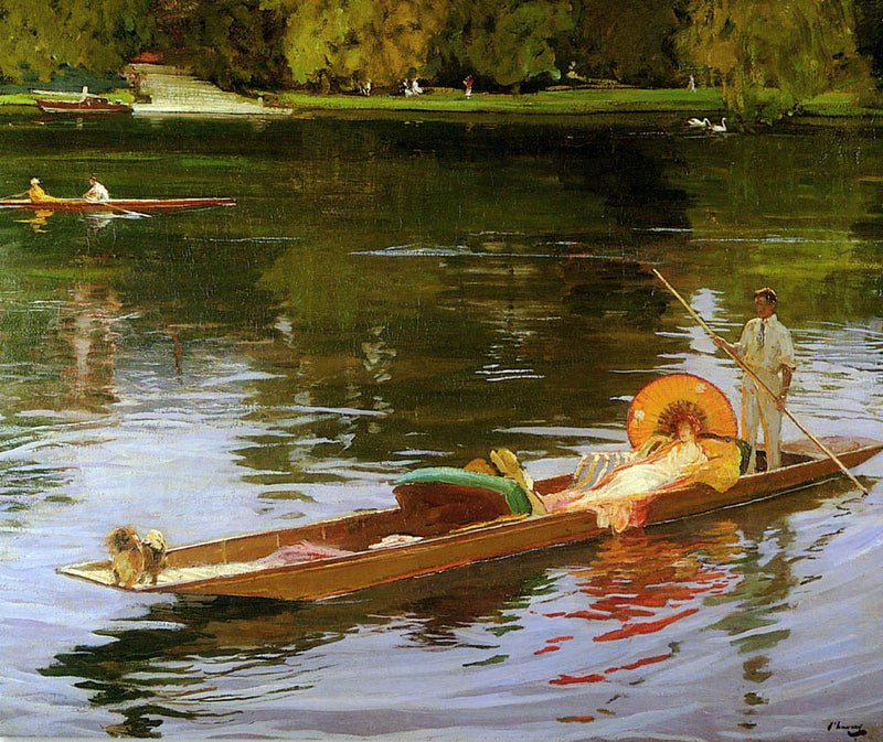 Navigation sur la Tamise - John Lavery