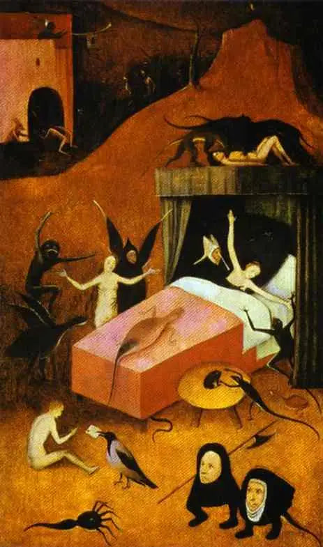 Der Tod des Verdammten - Hieronymus Bosch