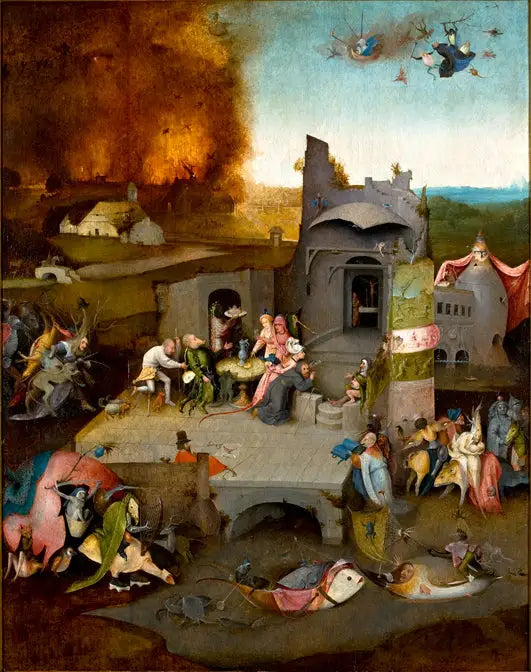 Die Versuchung des heiligen Antonius. - Hieronymus Bosch