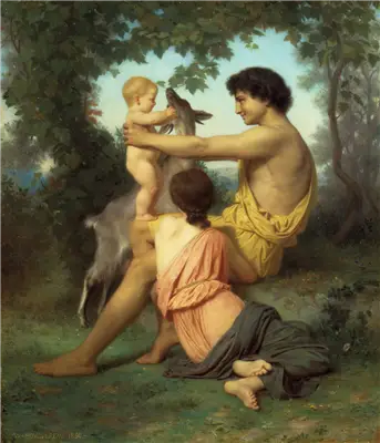 Idylle: Familie der Antike/Arkadien - Bouguereau