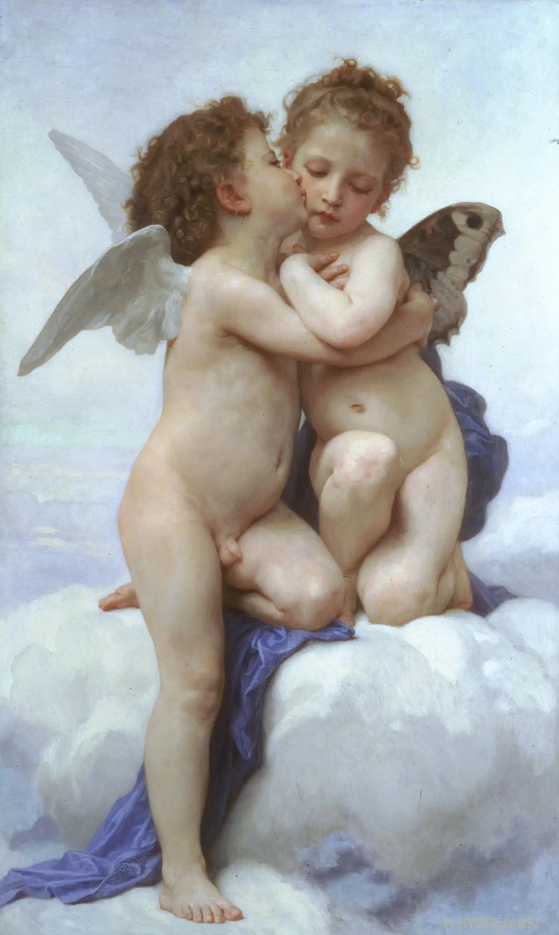 Liebe und Psyche, Kinder - Bouguereau