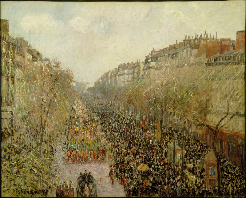 Boulevard Montmartre, Mardi Gras - Camille Pissarro
