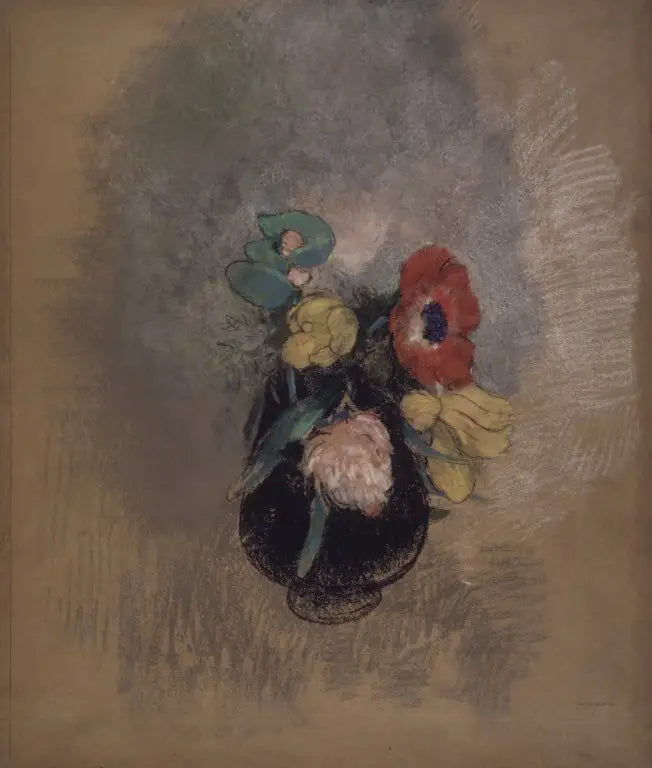 Anemonen und Tulpen - Odilon Redon